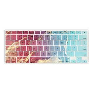 Marble Personalized Keyboard Cover for MacBook Pro 13 / MacBook Air 13, Anti-dust Cover for MacBook 2016 - 2022 A2681 M2 A2337 A2338 M1