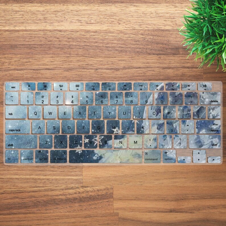 Cute Aesthetic Scrapbook Keyboard Cover for MacBook Pro 13 14 16 Inch