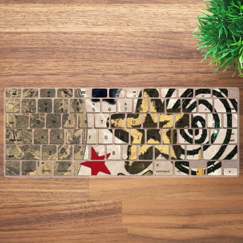 Cute Aesthetic Scrapbook Keyboard Cover for MacBook Pro 13 14 16 Inch