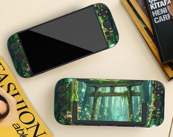 Whimsical Fantasy Landscape Switch Cover for Nintendo Switch 2/Switch, Dockable Protective Skin Shell, Anti-Scratch, Shock-Absorption