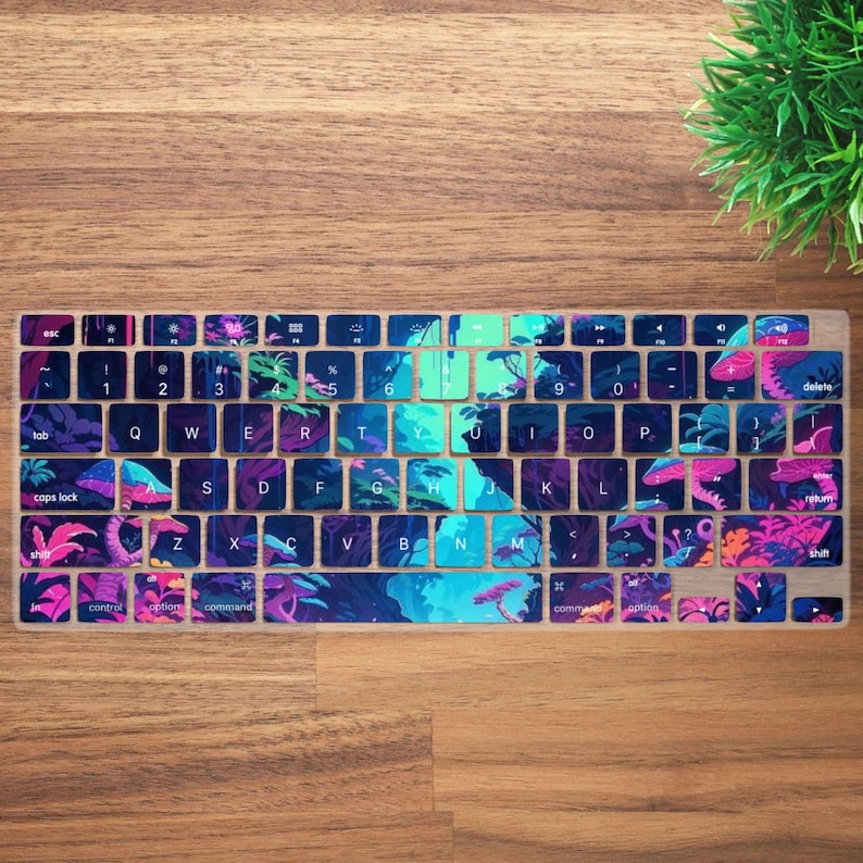 Whimsy Keyboard Whimsical Mushroom Aesthetic Keyboard Cover for MacBook Pro 13 14 16 ...