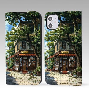 Coffee Cafe Aesthetic Geldbörse Flip Handyhülle für iPhone 16 Pro Max, iPhone 16 15 14 13 12, iPhone Pro Max, iPhone Pro, iPhone Plus