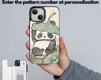 Adorable Panda Aesthetic Wallet Flip iPhone Case for iPhone 17 16