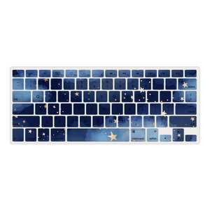 Space Theme Personalized Keyboard Cover for MacBook Pro 13 / MacBook Air 13, Anti-dust Cover for MacBook 2016 - 2022 A2681 M2 A2337 A2338 M1