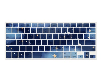 Space Theme Personalized Keyboard Cover for MacBook Pro 13 / MacBook Air 13, Anti-dust Cover for MacBook 2016 - 2022 A2681 M2 A2337 A2338 M1