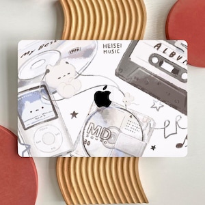 Music Collage Aesthetic MacBook Case for MacBook Air 15 13, MacBook Pro 16 14 13 inch, M4 M3 M2, MacBook Protective Case Cover