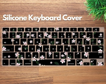 Floral Keyboard Cover for MacBook Pro 16 14 13 inch, MacBook Air 15 13, MacBook Neo, Protective Laptop Keyboard Skin