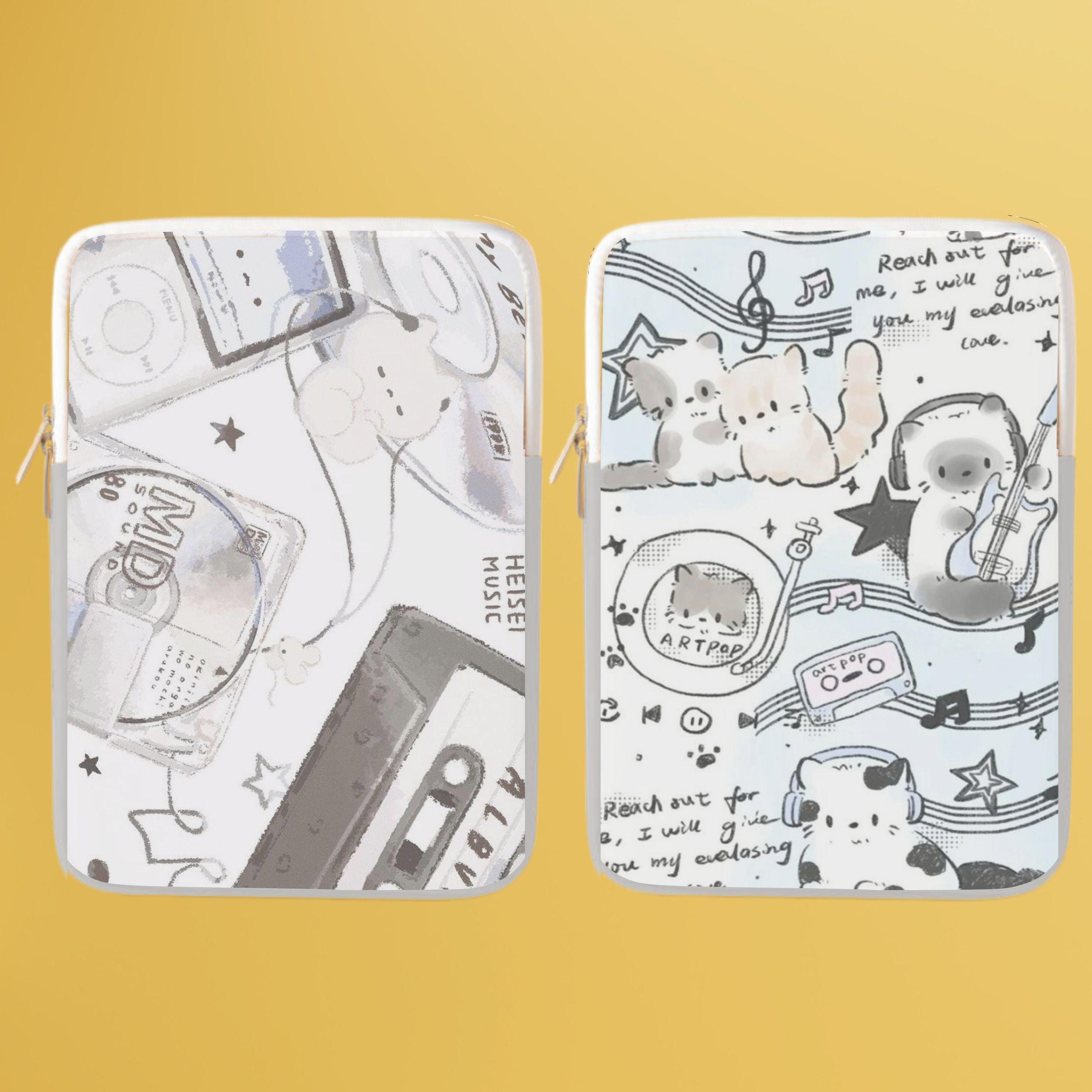 Cute Music Collage Aesthetic  Protective Sleeve for 12 13 14 15 inch MacBook Air MacBook Pro, Laptop, iPad, iPad Pro Tablet Case Cover