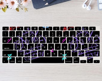 Anime Scenery Graffiti Fanart Keyboard Cover for MacBook Neo, MacBook Pro 13" 14" 16", MacBook Air 13" 15", Protective Skin