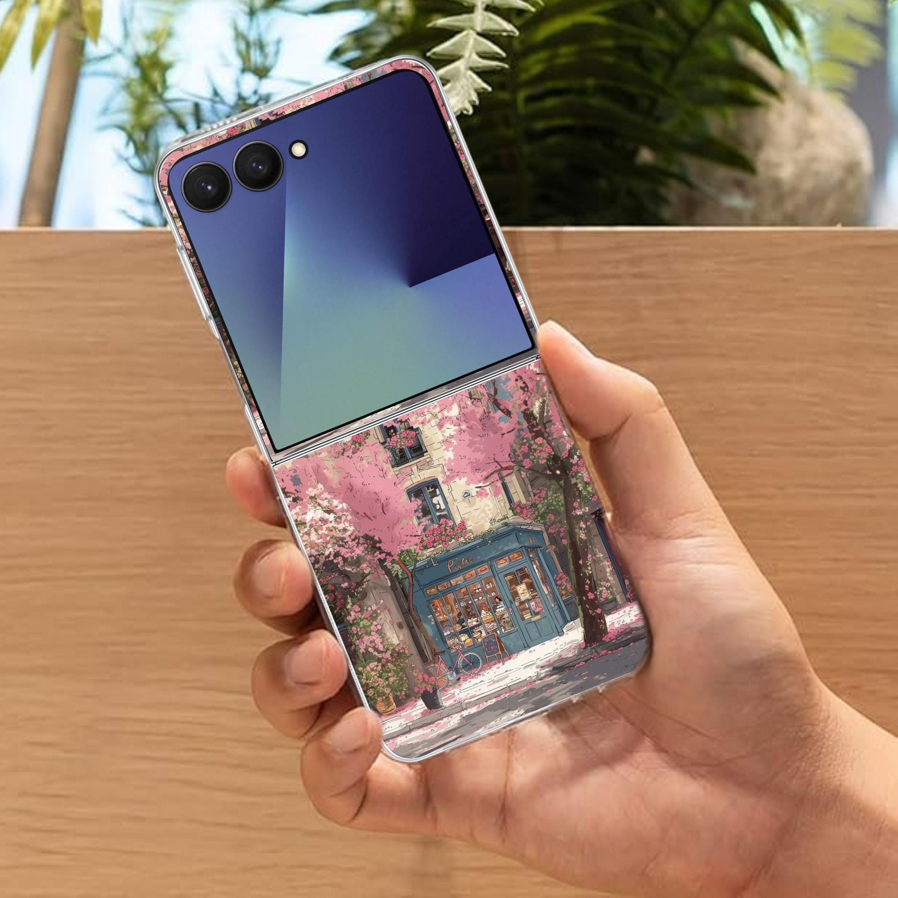 Cute Cherry Blossoms Galaxy Flip Phone Case for Samsung Galaxy Z