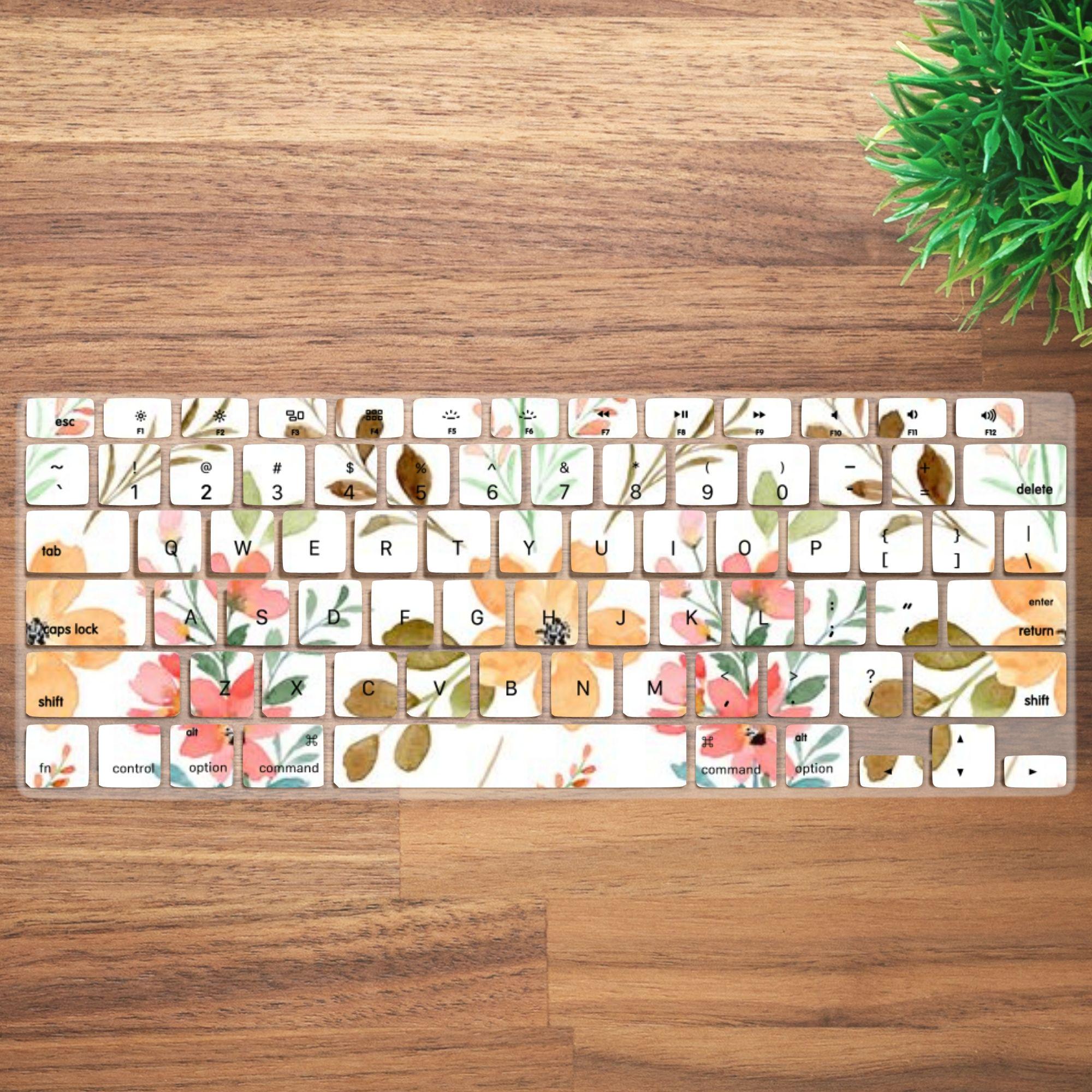 Allinside Keyboard Cover For Long Nails, Compatible With MacBook Pro 13/14/16 (2021–2024) & MacBook Air 13/15 (2020–2024), Raised Heart-Shaped Silicone Skin, Mint Green