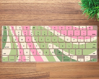 Gradient waves Aesthetic Keyboard Cover for MacBook Pro 13 14 16 inch, MacBook Air 13 15, M4 M3 M2 M1 All Model, Laptop Keyboard Skin