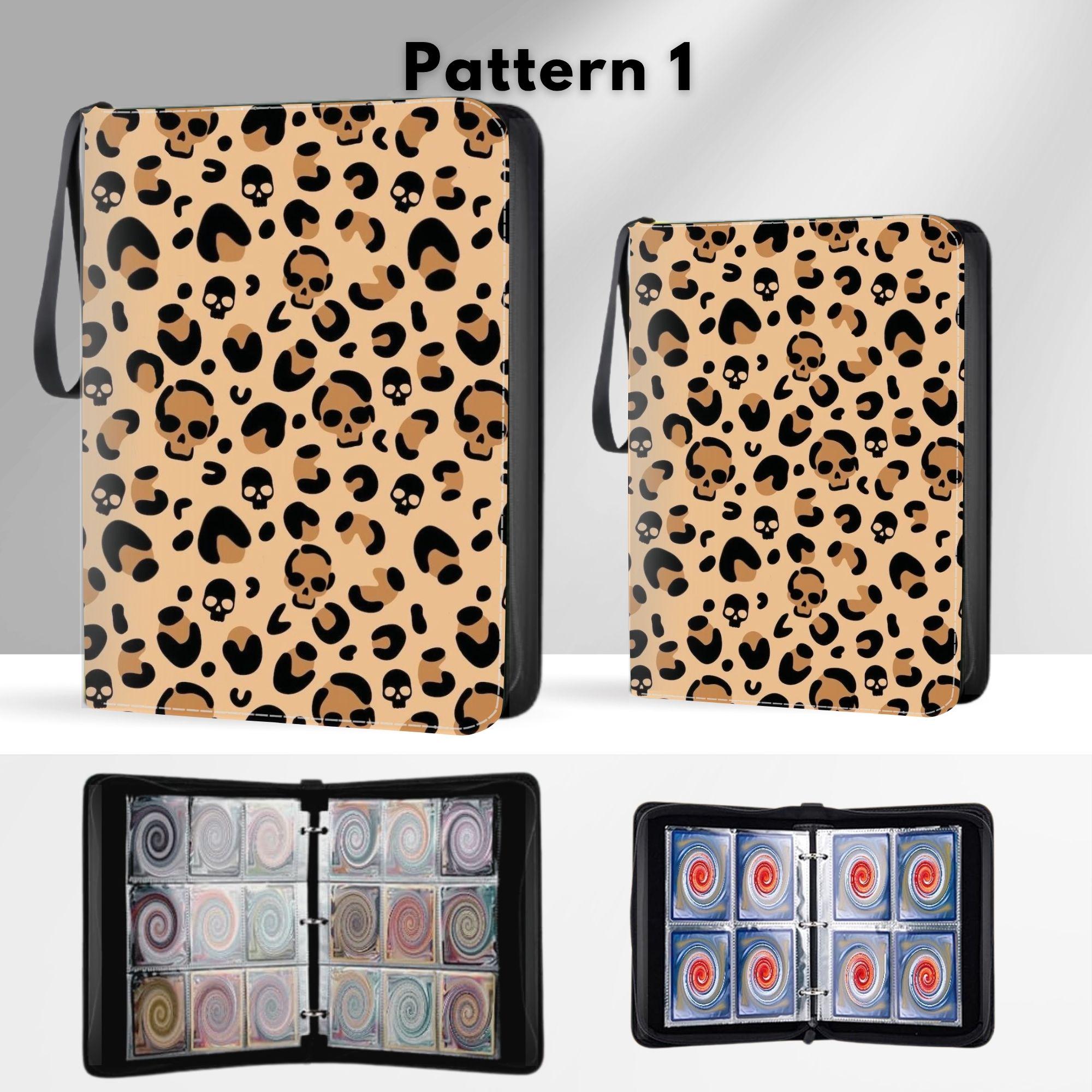 Leopard Skull Trading Card Binder With 400/900 Pockets, Card