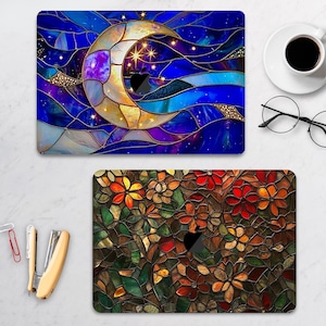MacBook-hoes met gebrandschilderd glas voor MacBook Air 15 13, MacBook Pro 16 14 13, MacBook Neo, beschermhoes