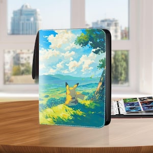 cute trading card binder Cute Pokemon Printed 9-Pocket Binder – Usagi Draws main image 1