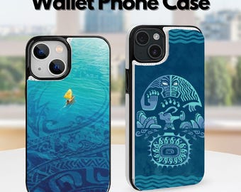 Anime Pattern Fanart Wallet Phone Case with Stand for iPhone 18 Pro Max, iPhone 17 17E 16 16E 15 14, iPhone Air