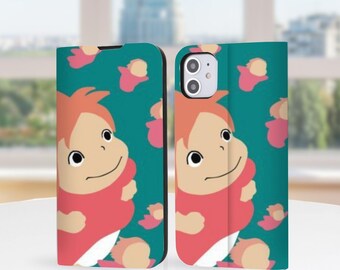 Minimalist Anime Theme Art Wallet Book Phone Case for iPhone 17 16 Pro Max, iPhone 17 17E 16 16E 15 14 13, iPhone Pro Max