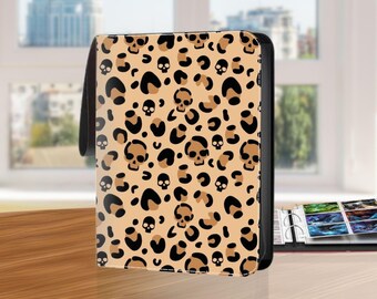 その他 L GEAR SOLID Trading Card LEOPARD 47 Leopard Skull Trading Card Binder With 400/900 Pockets, Card