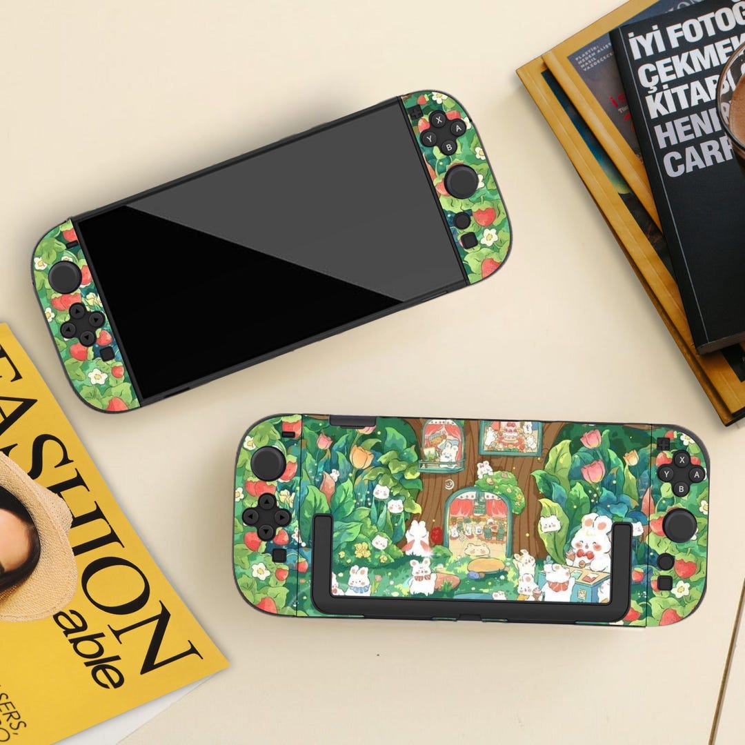 Nintendo Switch 2 2025/Switch用かわいいウサギのスイッチカバー