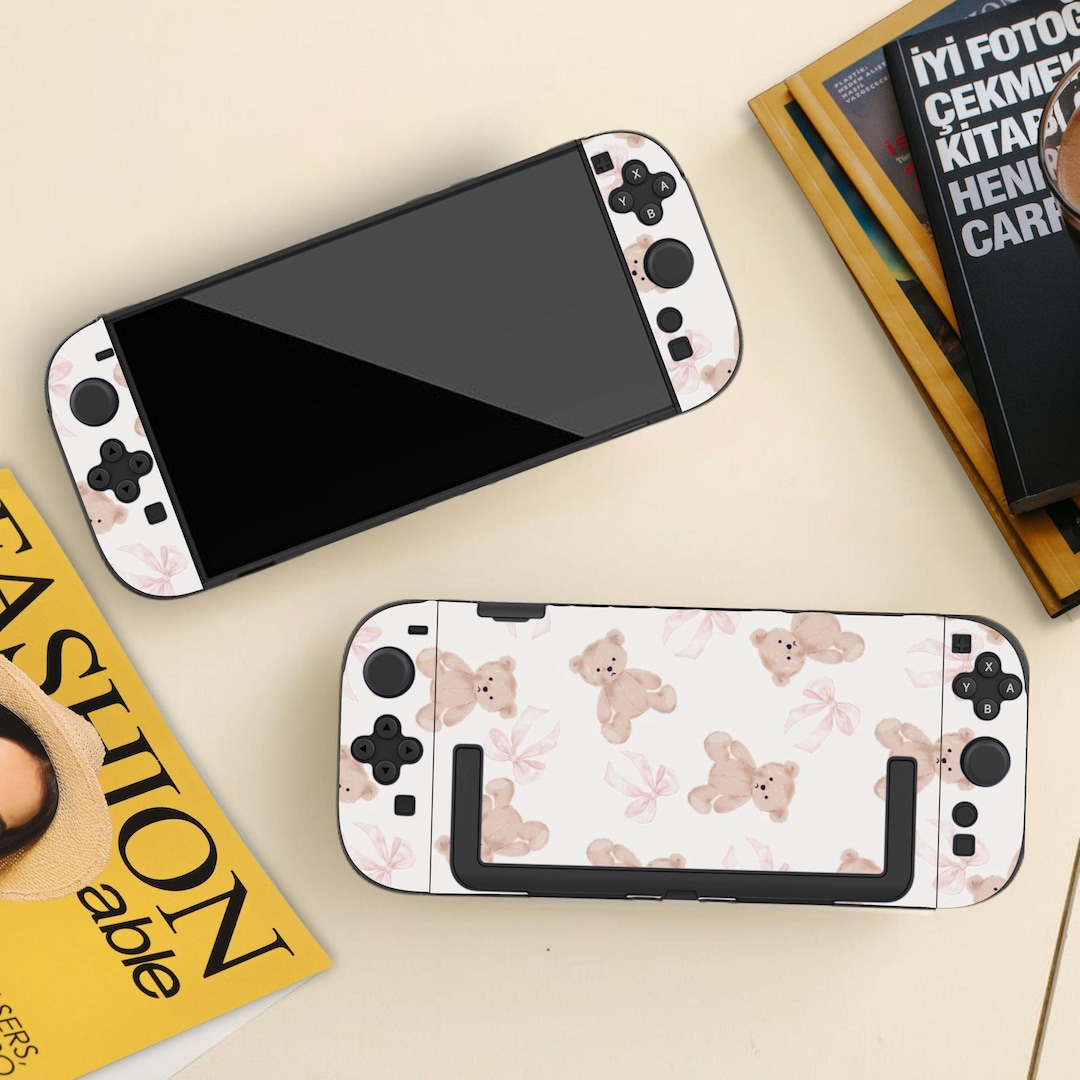 Cute Teddy Bear Switch Cover Case for Nintendo Switch 2 2025