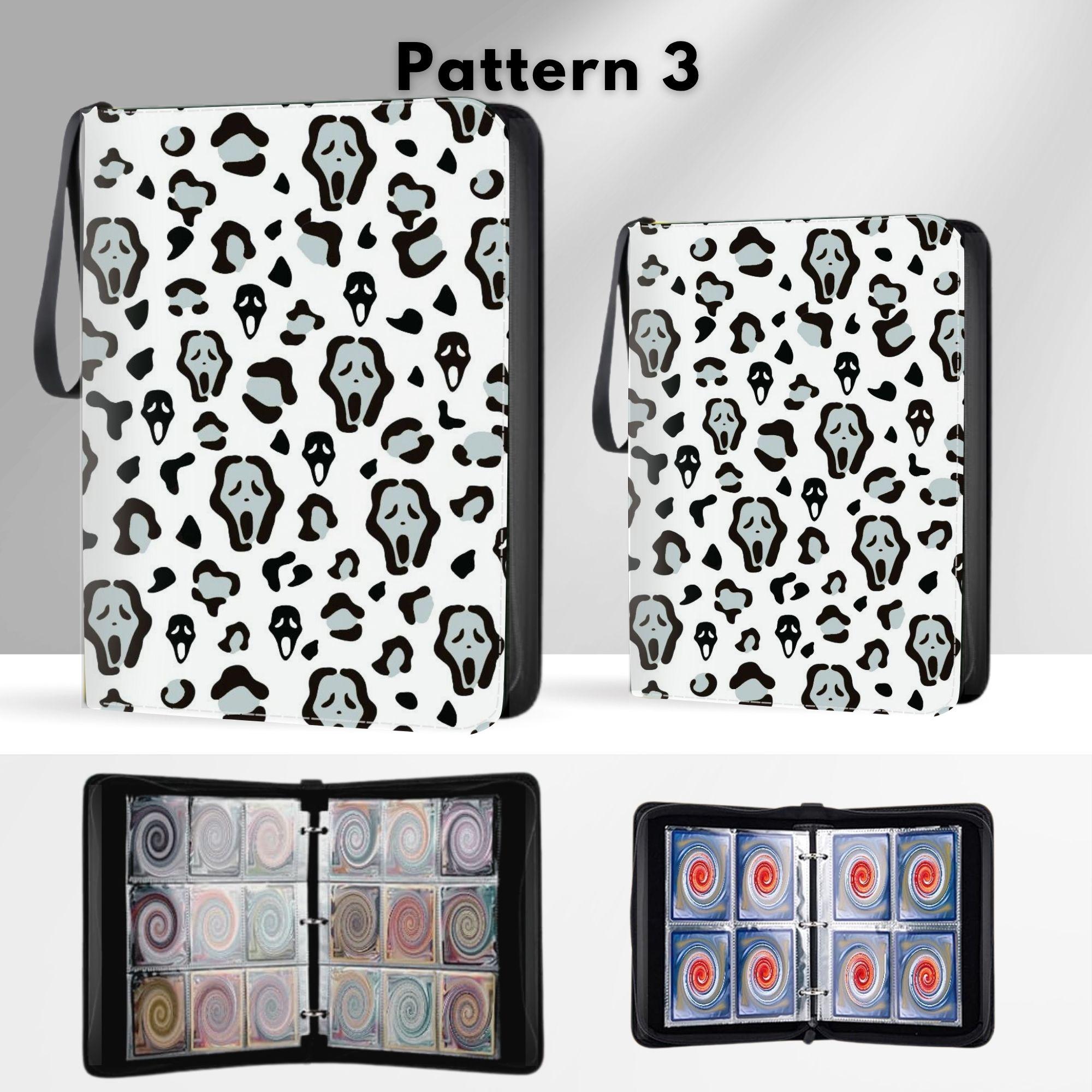 Leopard Skull Trading Card Binder With 400/900 Pockets, Card
