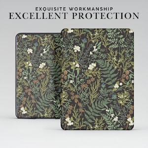 Custodia Kindle con impugnatura in stile Art Nouveau botanico per Kindle Paperwhite 12/11 da 7"/6,8", Kindle Colorsoft Signature Edition, Kindle 11/10/8.