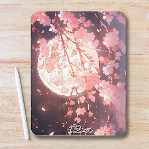 iPadpro 桜店 Personalized Cherry Blossoms Aesthetic iPad Case W Pen Slot