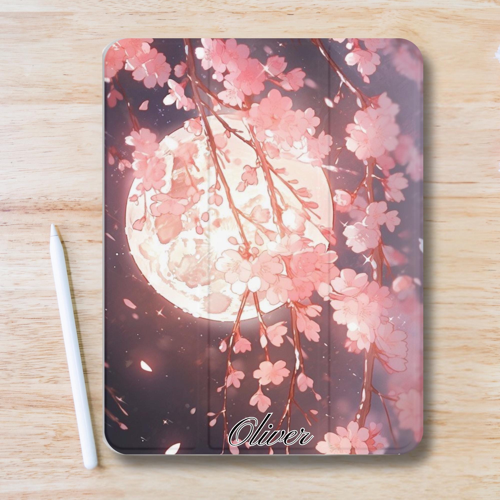 Personalized Cherry Blossoms Aesthetic iPad Case W Pen Slot