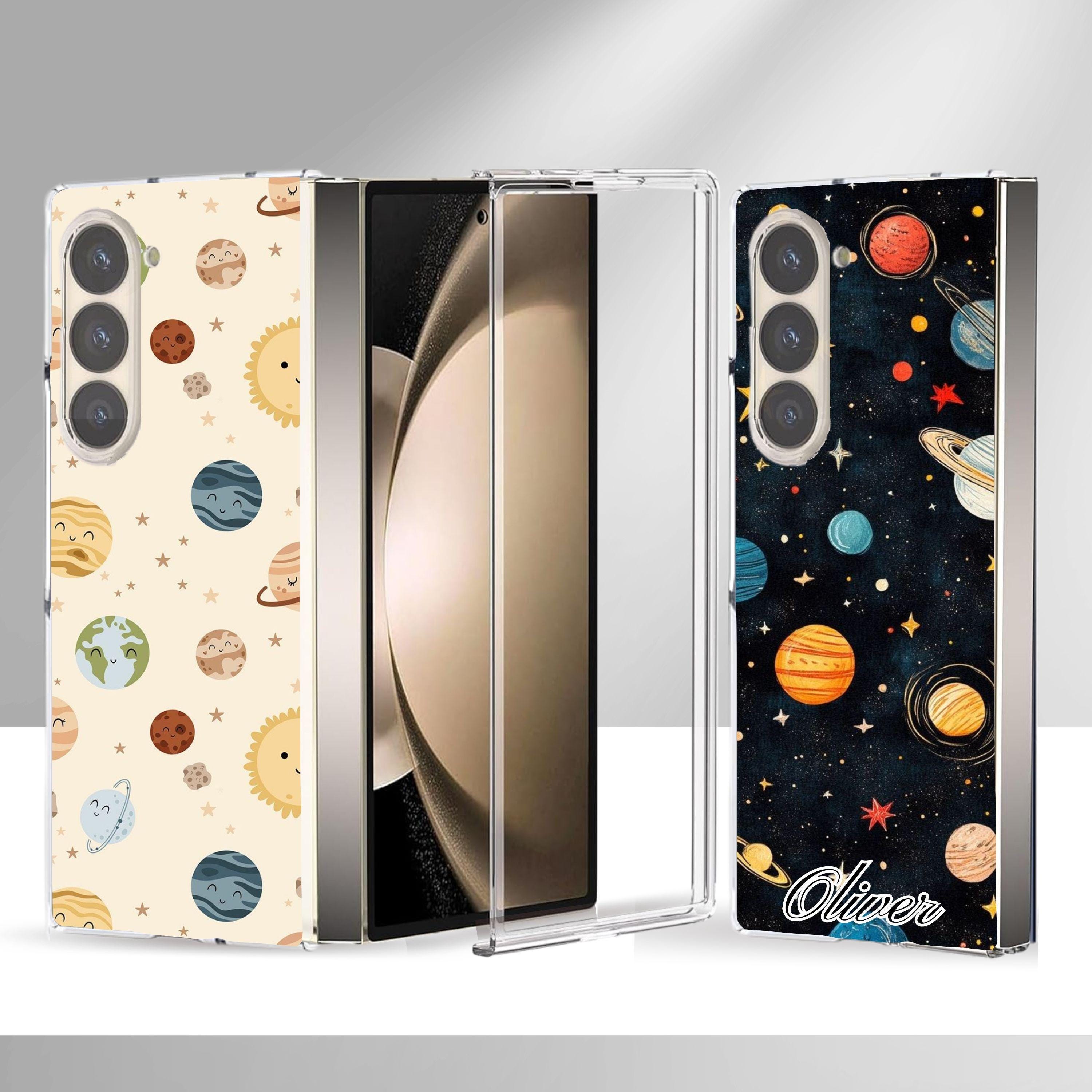Personalized Cute Whimsical Space Galaxy Fold Case for Samsung