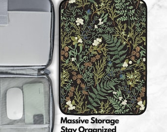Cute Botanical Art Aesthetic Protective Laptop Sleeve for 10 11 12 13 14 15 inch MacBook Air/Pro, iPad, Mini iPad, iPad Pro Tablet Case