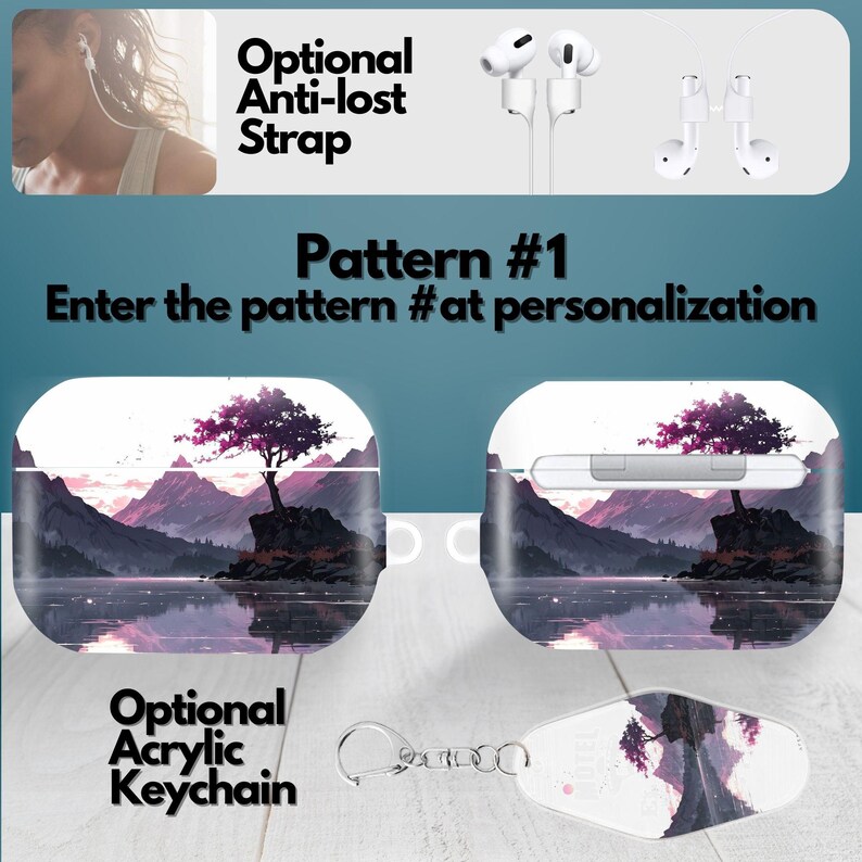 Cute Anime Serene Landscape Airpods Case for Airpods Pro 3 2 1, Airpods ...