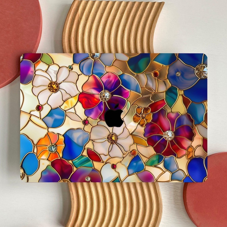 Stained Glass Art Print MacBook Case for MacBook Air 15 13, MacBook Pro ...