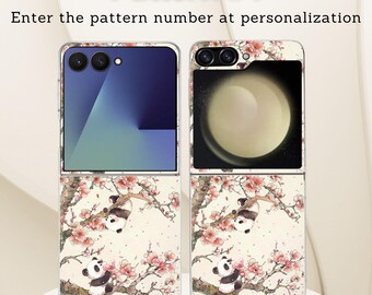 Cute Adorable Panda Galaxy Flip Phone Case for Samsung Galaxy Z
