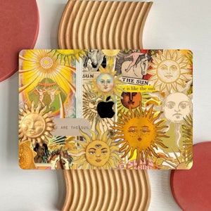Vintage Sun Aesthetic Scrapbook MacBook Case for MacBook Air 15 13, MacBook Pro 16 14 13 inch, MacBook M4 M3 M2 M1, Collage Cover