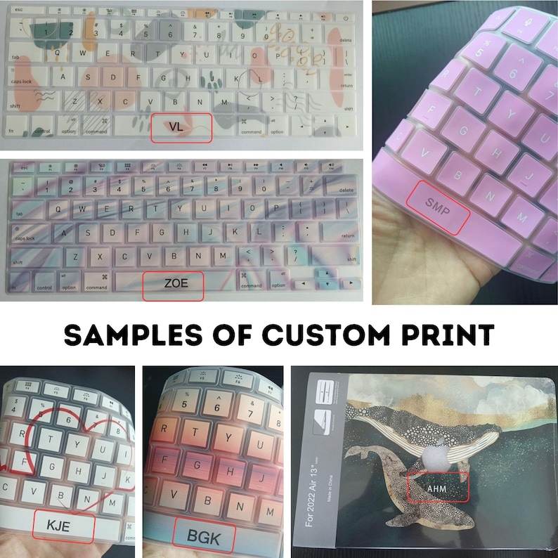 Watercolor Printed Custom Keyboard Cover for MacBook Pro 13 / MacBook ...