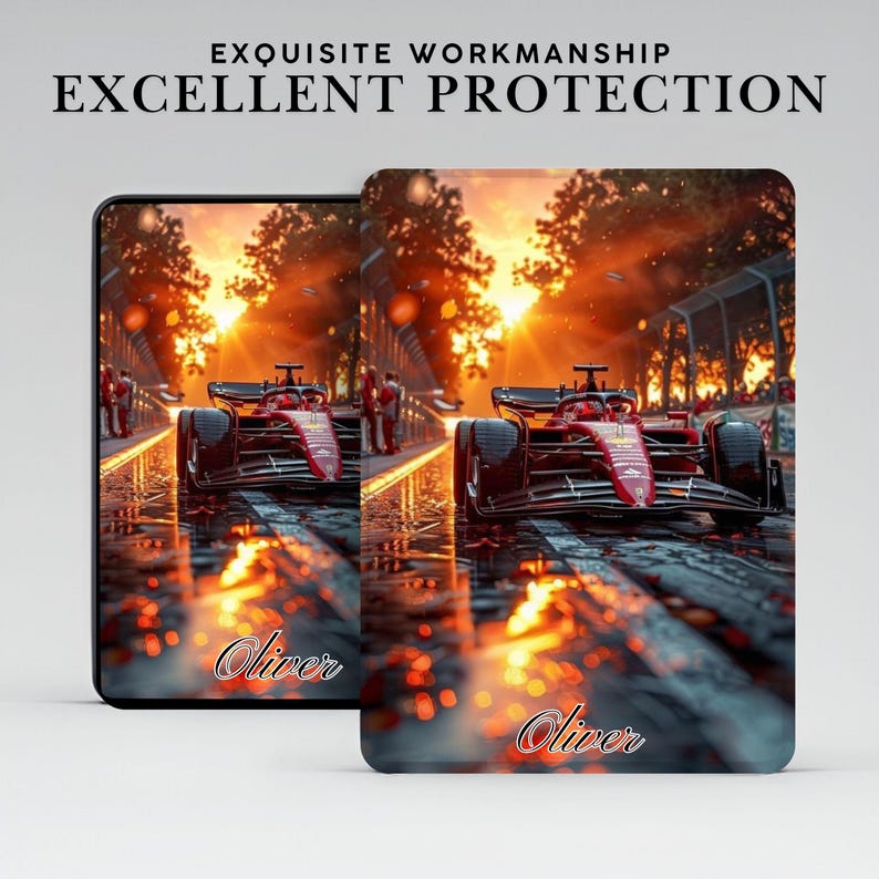 Personalized F1 Racing Fanart Kindle Case With Hand Grip for Kindle 6 ...