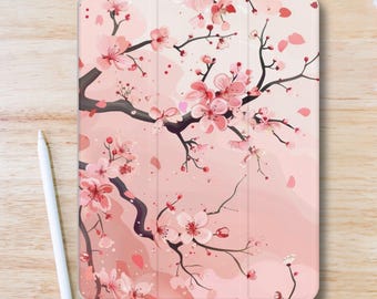 Personalized Cherry Blossoms Aesthetic iPad Case W Pen Slot