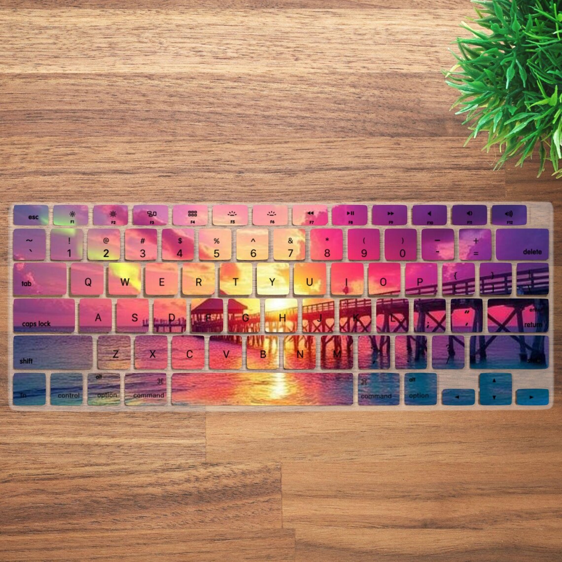 Sunset Beach Aesthetic Keyboard Cover for MacBook Pro 13 14 16 Inch ...