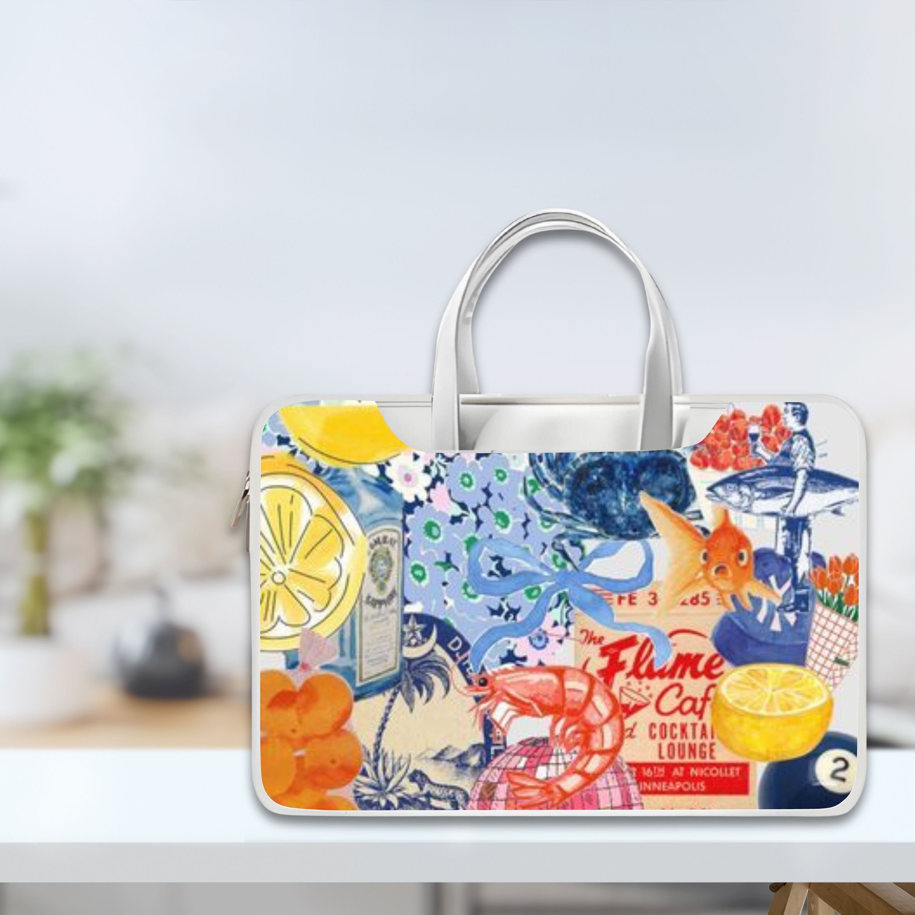 Discover Cute Pattern Aesthetic Scrapbook Laptop Bag