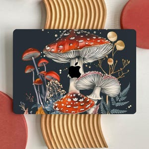 Botanical Mushrooms MacBook Case for MacBook Air 15 13, MacBook Pro 16 14 13 inch, M4 M3 M2, MacBook Protective Case Cover