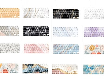 Personalized Pattern Keyboard Cover for MacBook Neo, MacBook Air, MacBook Pro, Protective Skin bundle with WebCam Cover