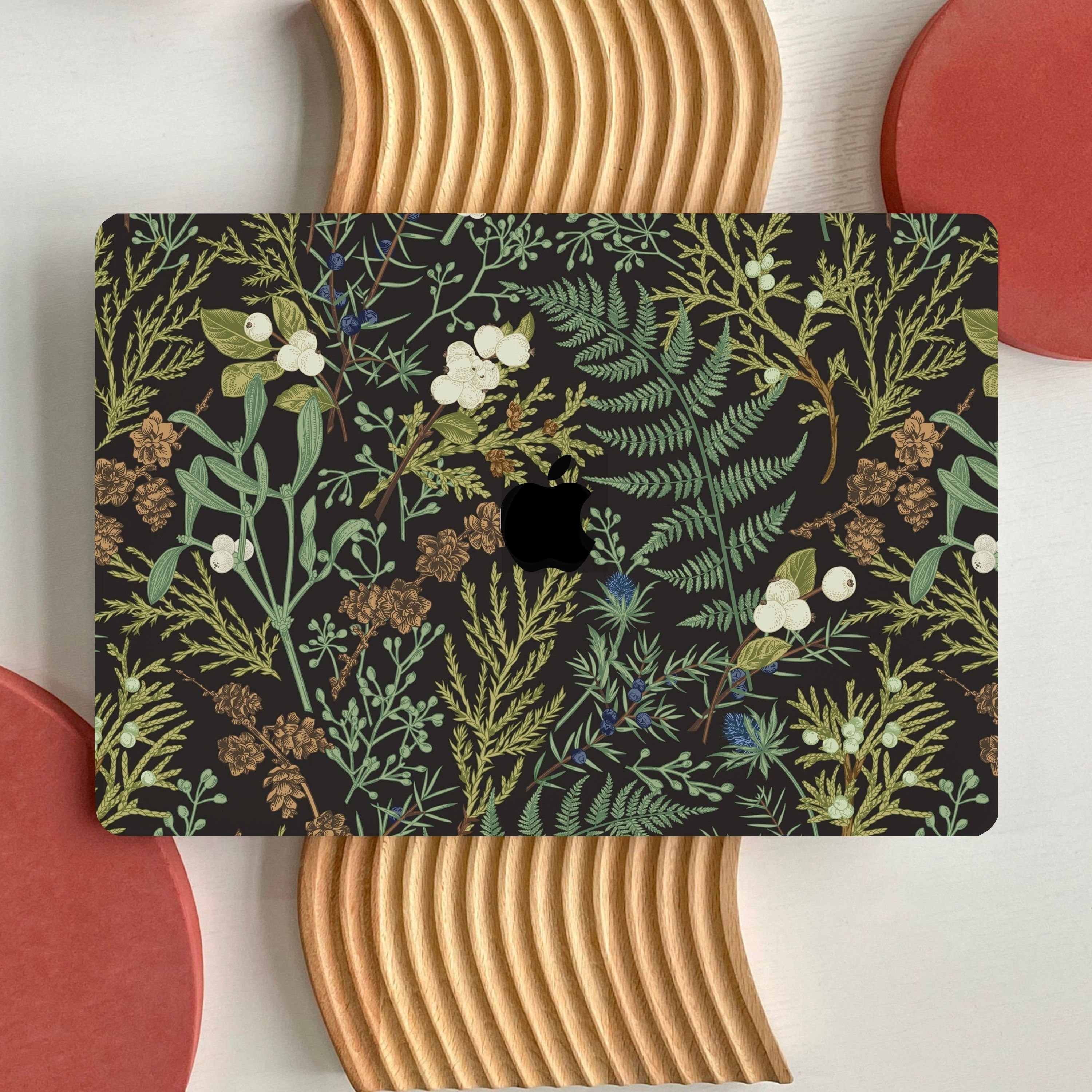 Dark Botanical Art Nouveau MacBook Case for MacBook Air 15 13