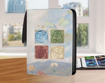 Anime Symbols Fanart Trading Card Binder with 400/900 Pockets, Card Storage for TCG/MTG/Sport/Game Card Collection