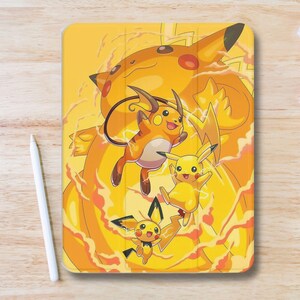 PKM Fanatics Fanart iPad Case w Pen Slot, Slim Trifold Stand iPad Flip Case for iPad Pro 13 12.9 11, iPad Air 13", Air 5 4, iPad Mini