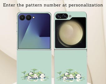 Cute Adorable Panda Galaxy Flip Phone Case for Samsung Galaxy Z