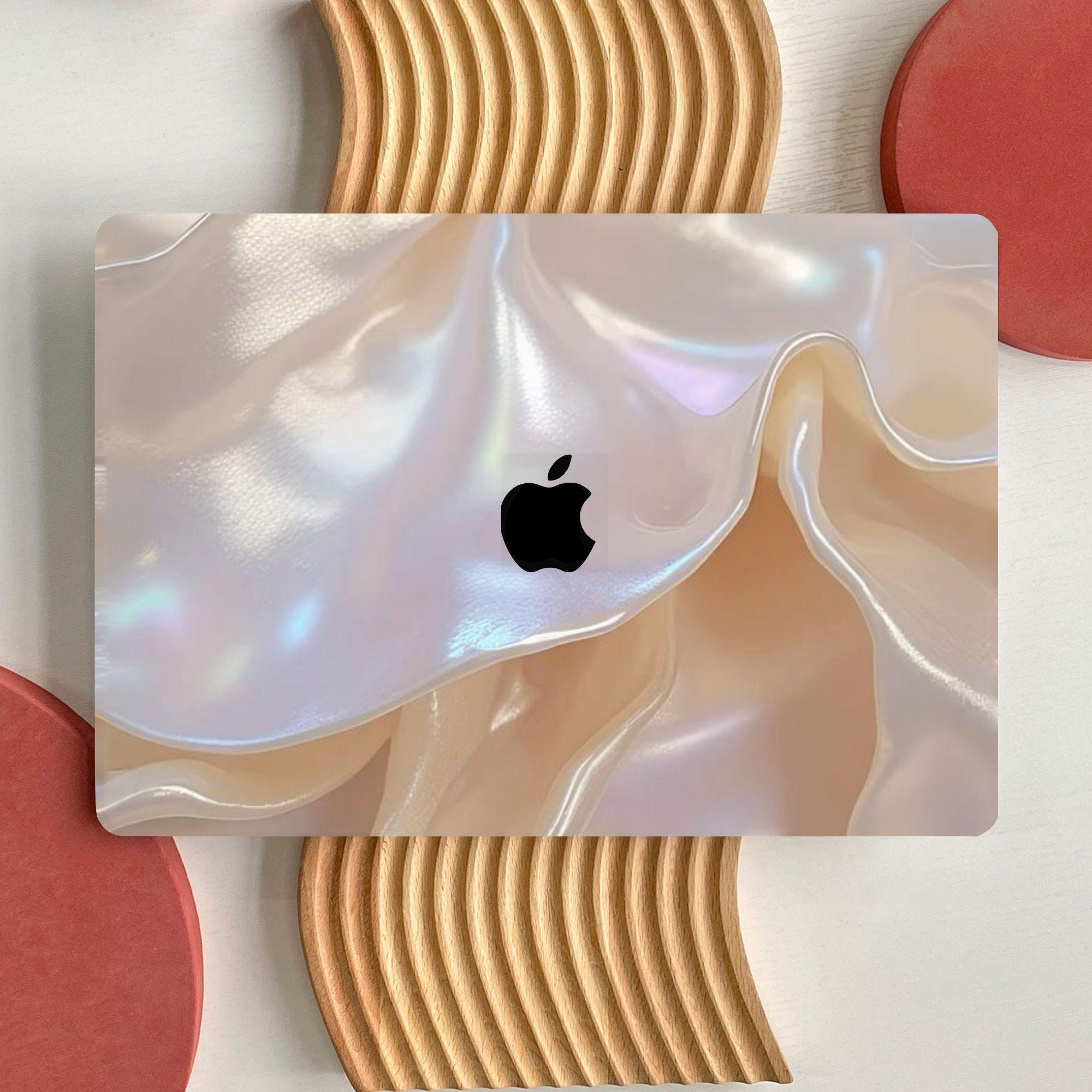 MacBookアクセサリー For sell Pearl Seashell Print MacBook Case for MacBook Air 15 13, MacBook