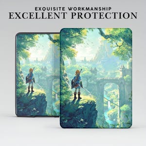 Custodia per Kindle con impugnatura Gaming Fantasy Fanart per Kindle Paperwhite 12/11 da 7"/6,8", Kindle Colorsoft Signature Edition, Kindle 11/10/8