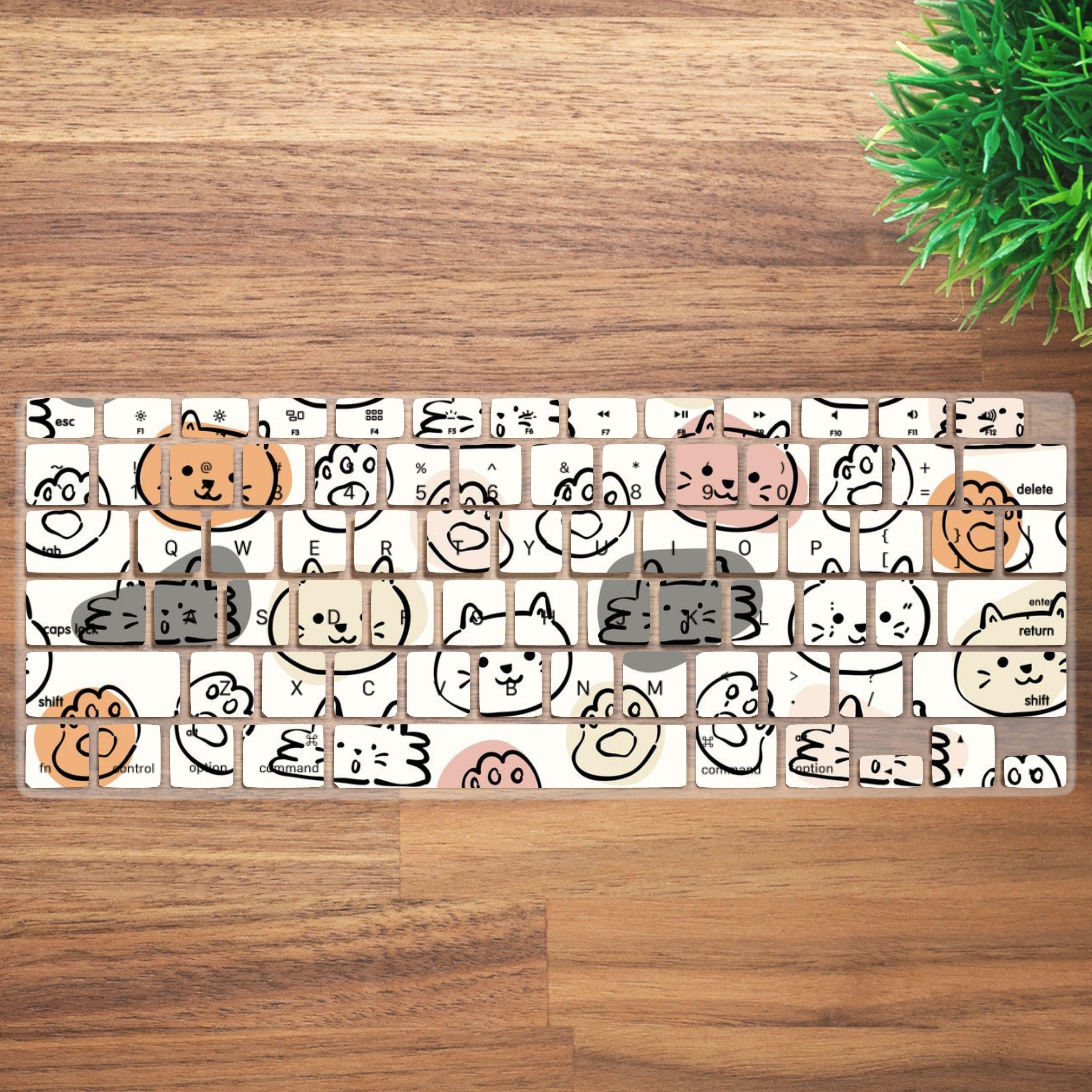 Pet Cat Face Paws Keyboard Cover for MacBook Neo, MacBook Pro 13