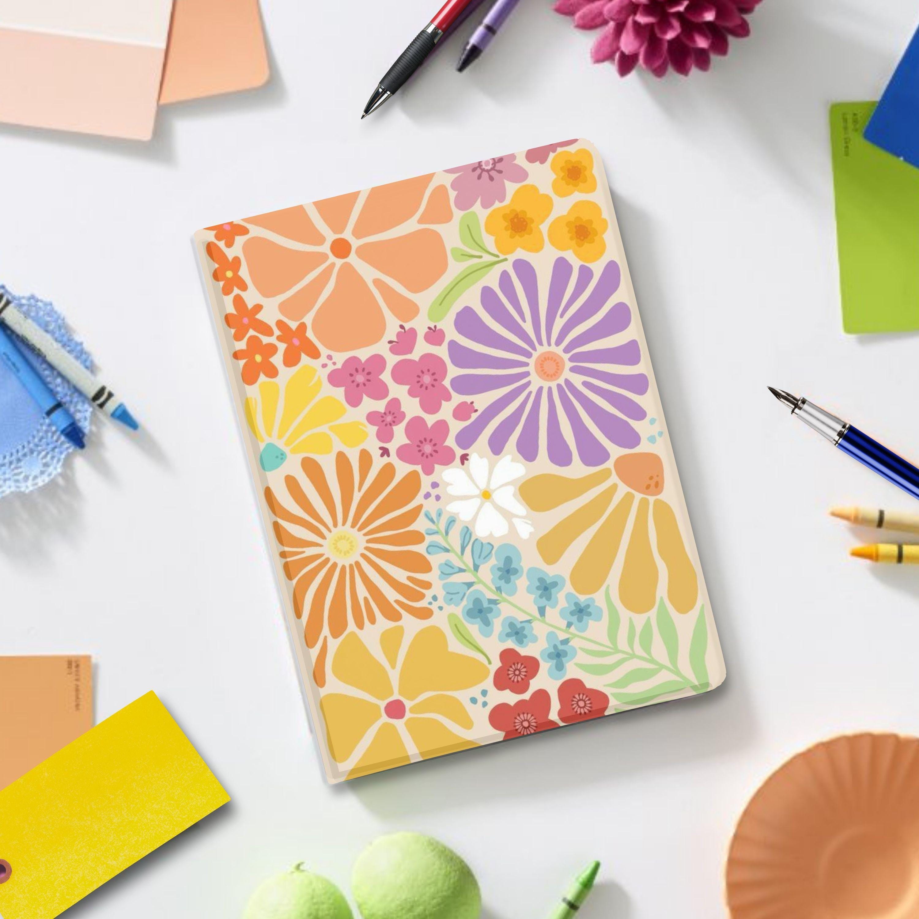 Funda con soporte para iPad con diseño floral retro para iPad Pro 13, 12 y 11, iPad Air 13, iPad Air 5 y 4, iPad 10 y 9, iPad Mini, con ranura para bolígrafo.
