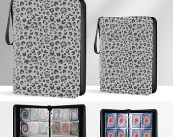 Leopard Skull Trading Card Binder With 400/900 Pockets, Card